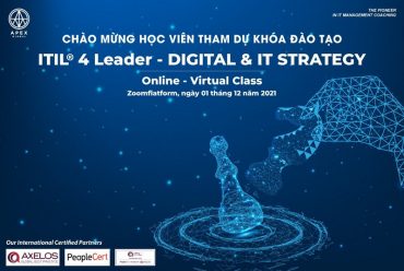 Khai giảng khoá đào tạo ITIL 4 Leader Digital IT Strategy năm 2021