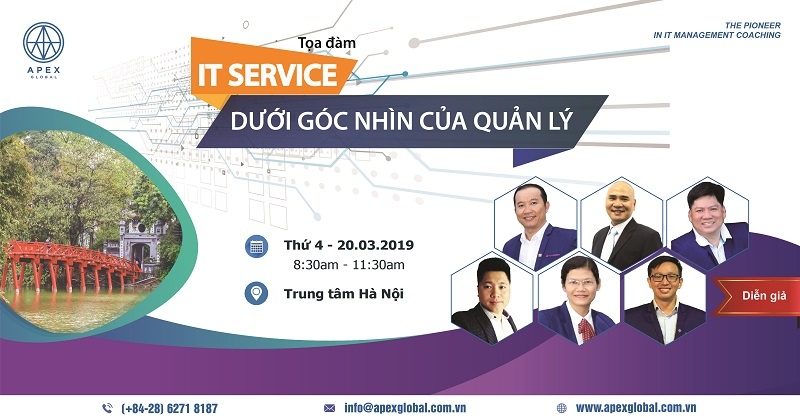 Toạ đàm: IT Service – Dưới góc nhìn của quản lý tại Hà Nội ngày 20/3/2019