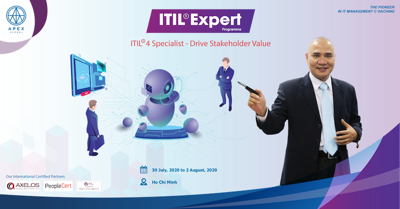 Chiêu sinh Khoá đào tạo ITIL 4 Specialist Drive Stakeholder Value (DSV) – Tp. Hồ Chí Minh