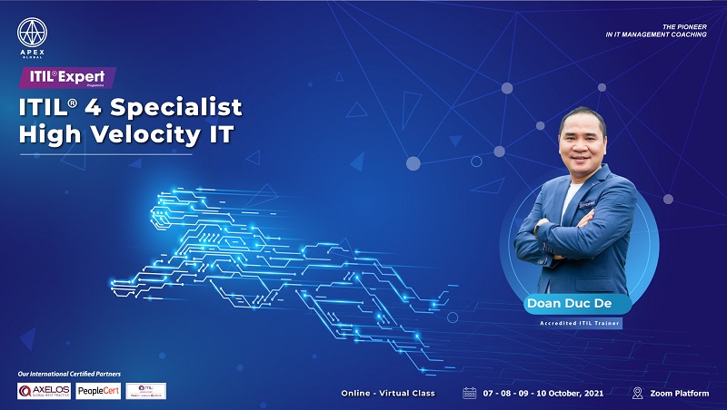 Chiêu sinh Khoá đào tạo ITIL 4 Specialist HVIT – High Velocity IT Online Virtual Class