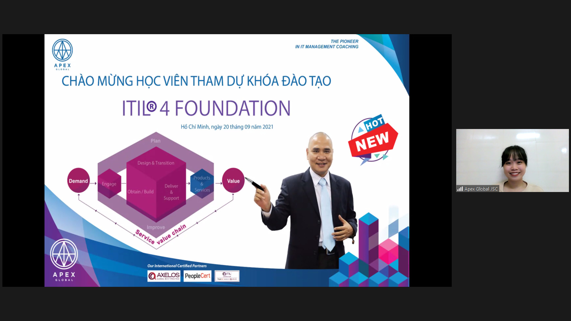 Khai giảng khóa đào tạo ITIL 4 Foundation Online Virtual Class tháng 09/2021