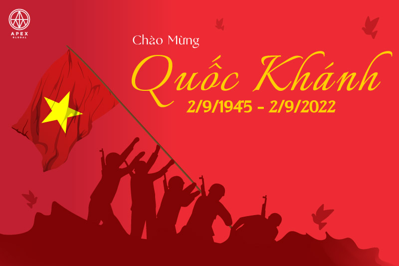Apex Global Thông báo lịch nghỉ lễ Quốc khánh 02/9/2022